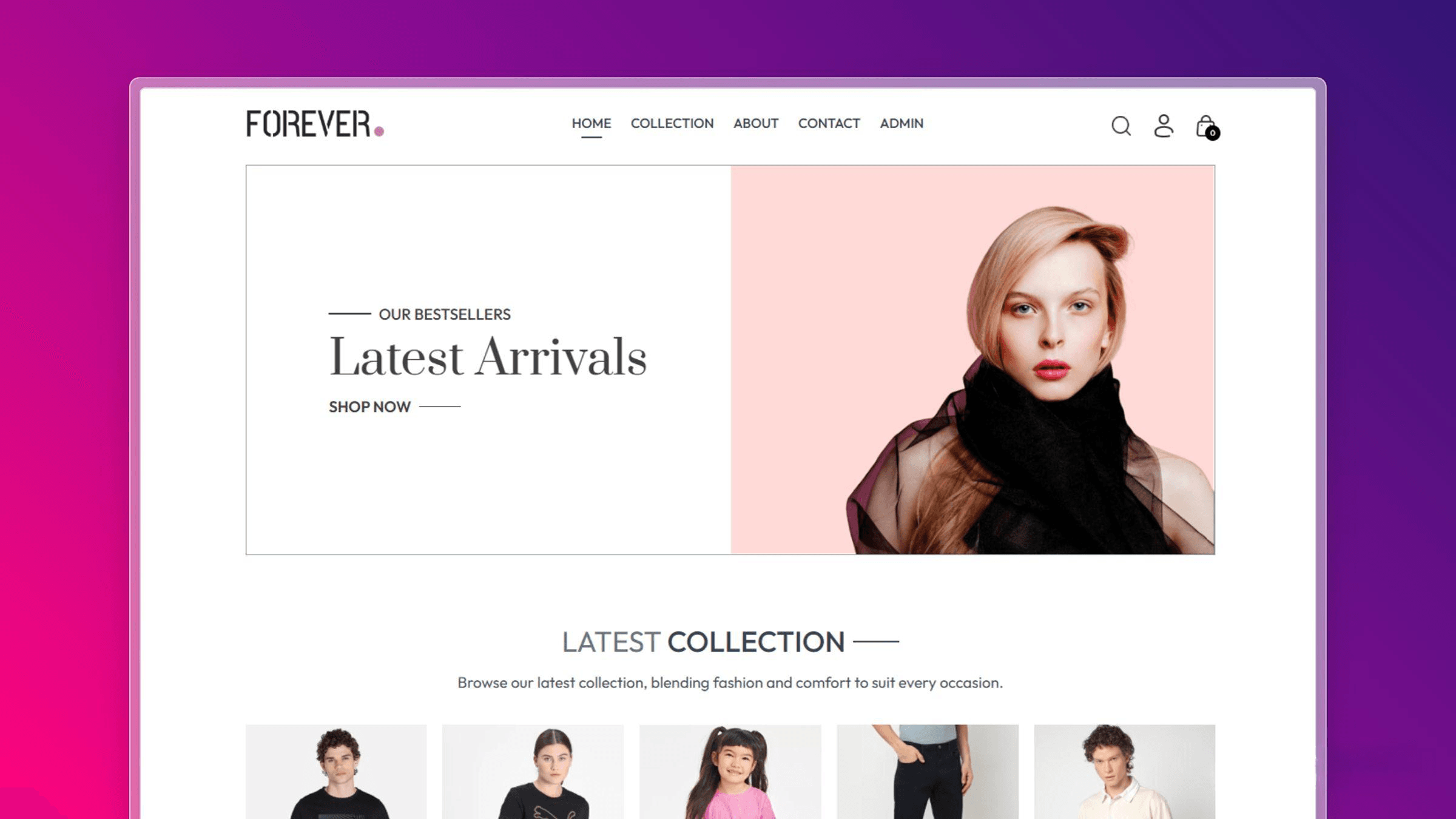 Forever E-Commerce Platform